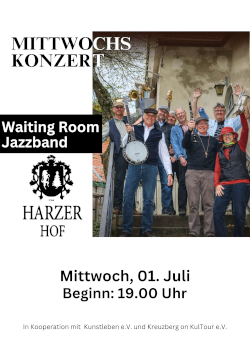 Waiting Room Jazzband *live* im Harzer Hof Scharzfeld